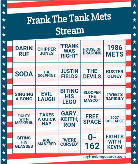 Introducing Frank The Tank Mets Live Stream Bingo | Barstool Sports