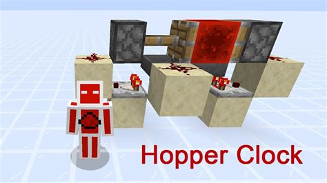 Einfache Minecraft Hopper Clock | Tutorial | DerRotstein - YouTube