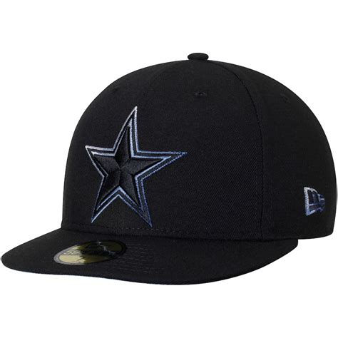 Dallas Cowboys New Era Color Dim 59FIFTY Fitted Hat - Black