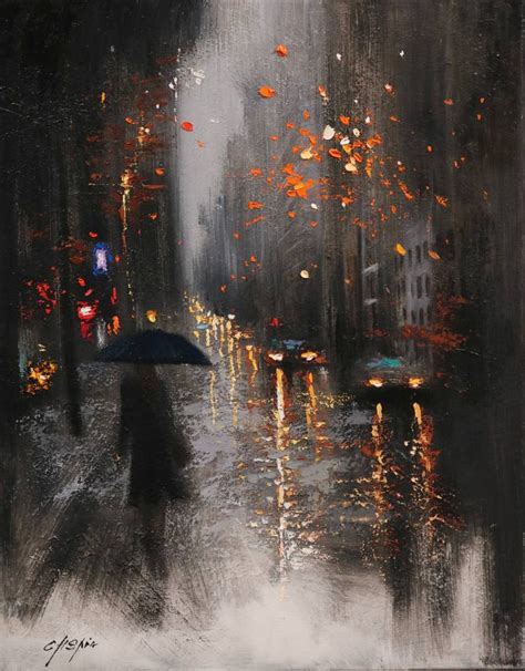 Rainy Day October 20 Art Print | Rain art, Painting, Dreamy art