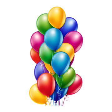 Happy Birthday Balloons Png Transparent Background