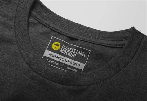 T Shirt Label Mockup - Free Vectors & PSDs to Download