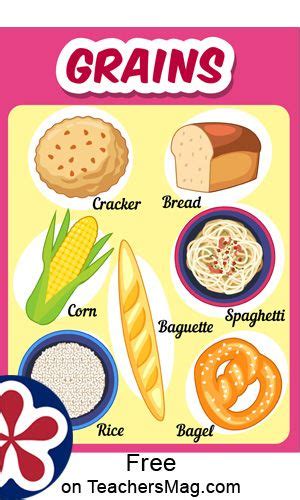 Grains. Free Food Group Posters | Food groups for kids, Group meals ...