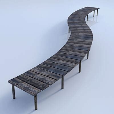 Wooden Walkway - 3D Model by GMArtworks