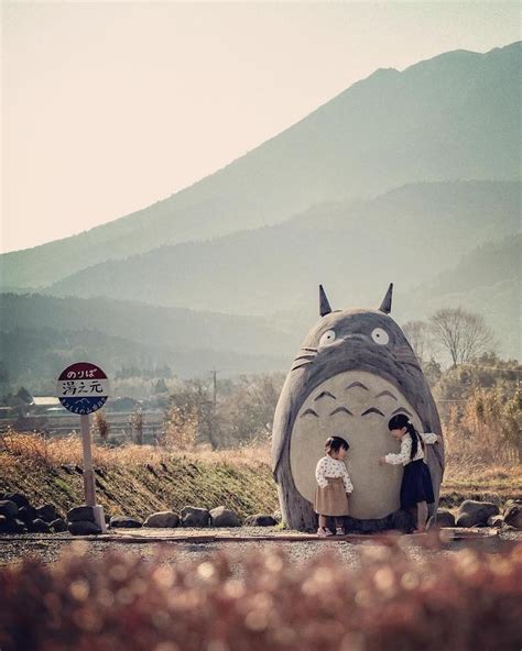 Japanese Grandparents Create Life-Size Totoro With Bus Stop For Their ...