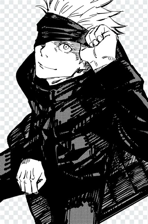 Satoru Gojo eye reveal Manga PNG Jujutsu Kaisen - PNGAnime