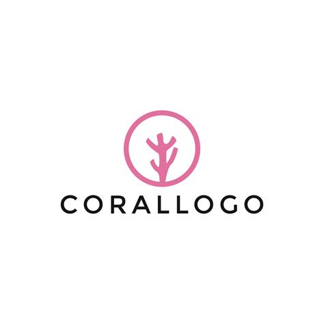 Coral logo simple design vector template 20311848 Vector Art at Vecteezy