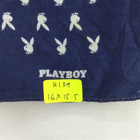 Playboy × Streetwear × Vintage Playboy Logo Handkerch… - Gem