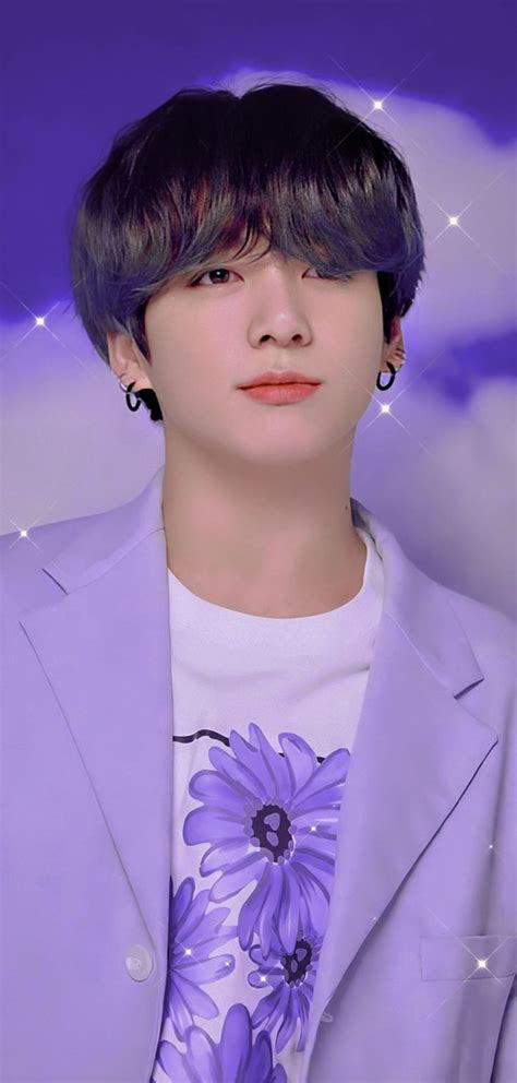 Jungkook, BTS, face, purple, cute HD phone wallpaper | Pxfuel