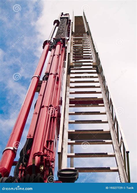 Ladder fire engine stock image. Image of danger, uniform - 19327729