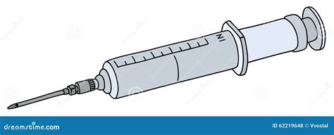 Big plastic syringe stock vector. Illustration of health - 62219648