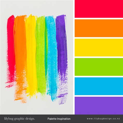 Rainbow Color Palette | Color palette bright, Color palette, Pride colors