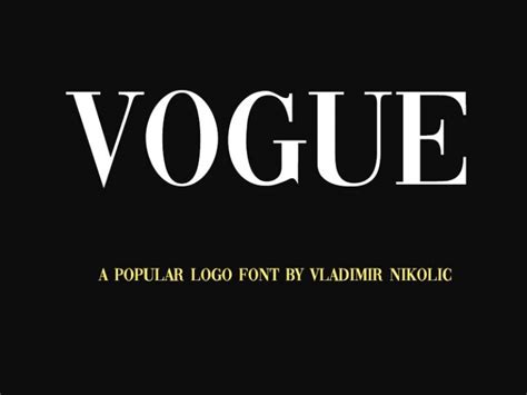 Vogue Font Family Free Download - Fonts Empire