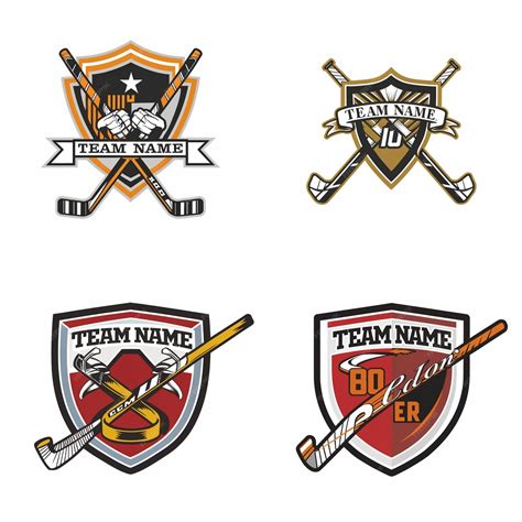 Premium Vector | Vector hockey player team logo design