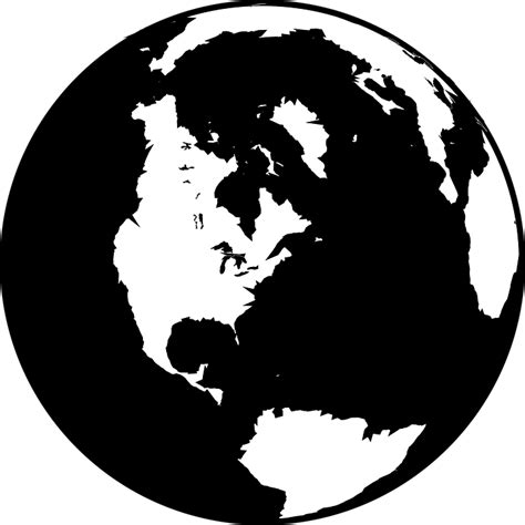 Image vectorielle gratuite: Monde, Terre, Black, Blanc - Image gratuite sur Pixabay - 297082