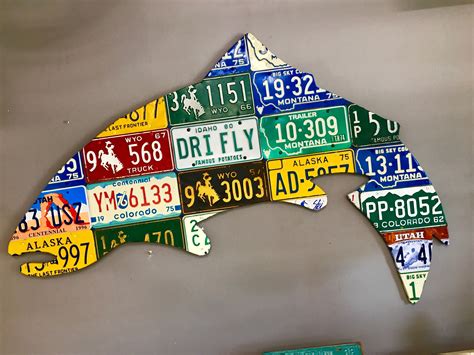 Extra Large 5-Foot Trout License Plate Art – Cody's Fish