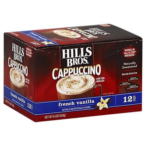 Hills Bros. Cappuccino Drink Mix K-Cups French Vanilla 12 Count - 8.4 Oz - Randalls