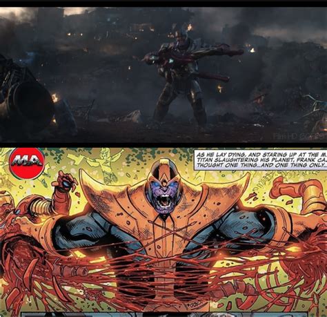 Another subtle callback to the comics in Endgame: Thanos almost rips ...