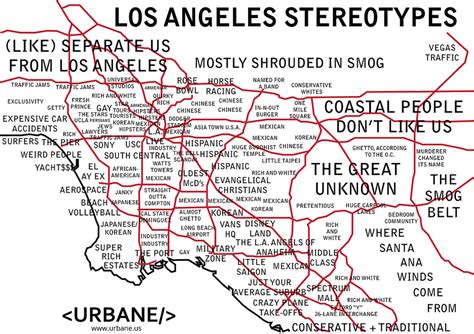 Map Outlines Every Negative Stereotype About L.A. Neighborhoods: LAist