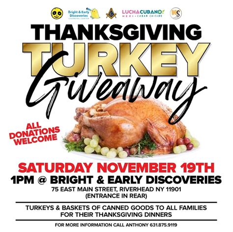 Thanksgiving Turkey Giveaway hosted by LIR Clothing - East End LOCAL