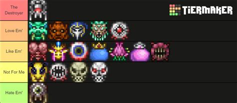 My Opinion On Terraria Bosses : r/Terraria