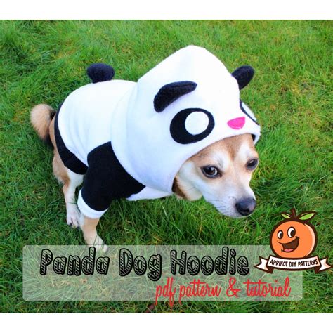 Dog Panda Bear Hoodie Costume MED-XL Pdf Pattern and Full - Etsy