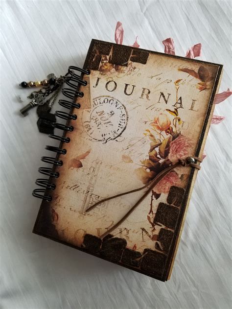 This beautiful handmade journal has 57 pages for journaling and pictures. ... | Vintage junk ...