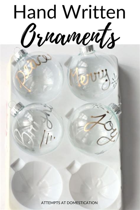 6 Fun Glass Ball Ornaments Crafts - Attempts At Domestication | Glass ...