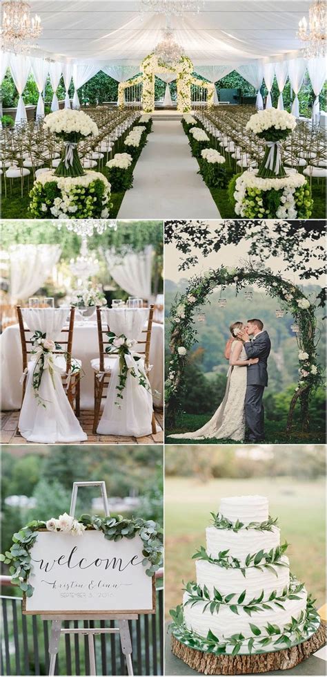 Breathtaking Green and White Wedding Ideas to Rock! - Mrs to Be | White ...