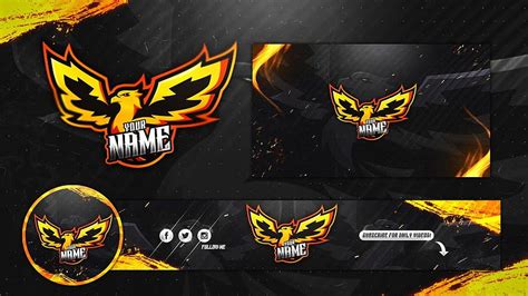 Gaming Phoenix Mascot Logo/Avatar/Banner/ Template, gaming banner HD ...