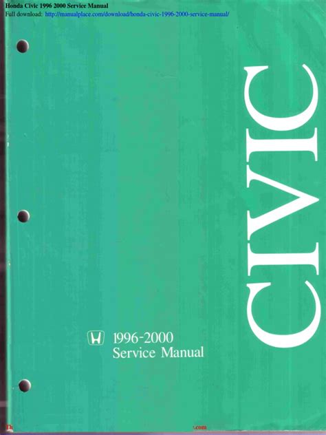 Honda Civic 1996 2000 Service Manual | PDF