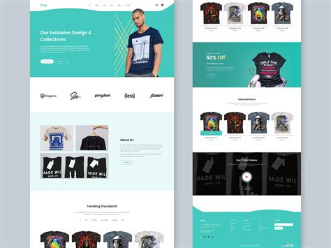 T-Shirt-Landing Page Design :: Behance