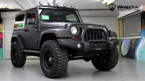 Jeep Wrangler - Super Black Matt wrap | WrapStyle