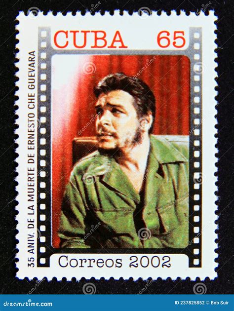 Postage Stamp Cuba 2002. Ernesto Che Guevara Editorial Photography ...