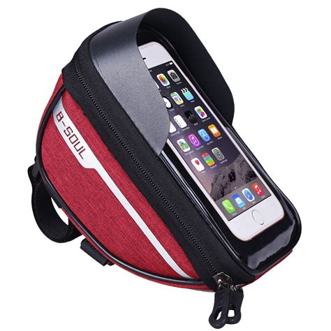 Bike Bag with 6.5 inch Touch Screen Phone Holder Waterproof Bicycle ...