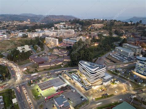 Downtown of Mbabane - capital city of Swaziland, Africa - Stock Photo , #AFF, #capital, #city, # ...