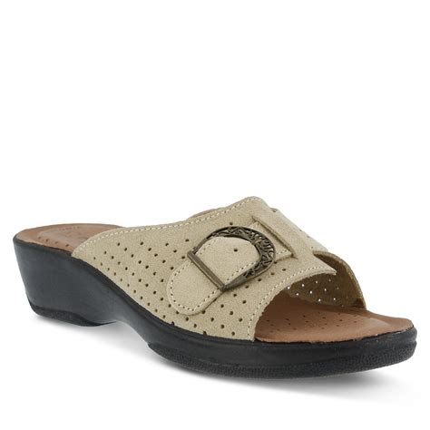 Flexus Women's Edella Beige Slide Sandal