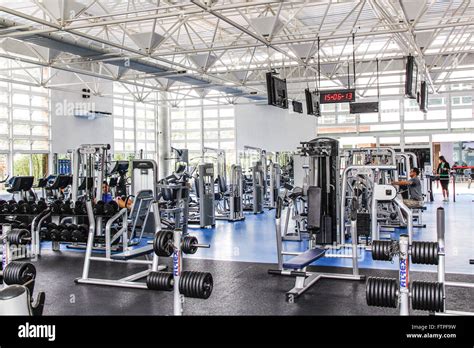 Bodybuilding equipment inside gym Stock Photo, Royalty Free Image: 101298565 - Alamy