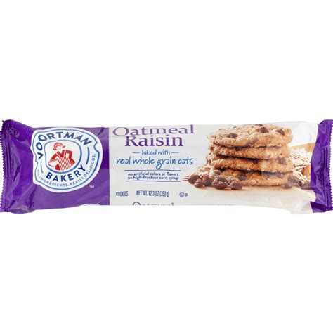 Voortman Oatmeal Raisin Cookies, 12.3 Oz. - Walmart.com