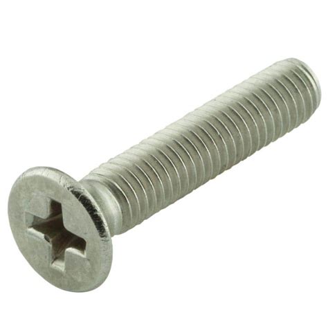 Everbilt M2.5-0.45 x 8 mm Phillips Flat Head Stainless Steel Machine Screw (2-Pack) 843548 - The ...