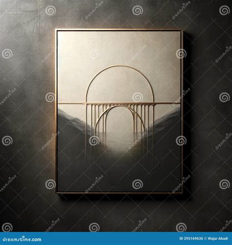 Frame Artwork with Contemporary Style Design Stock Photo - Image of ...