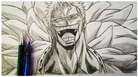 How To Draw Doflamingo from one piece | Collab with@Sarmad Art ...