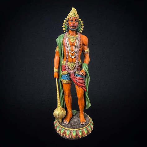 23" Standing Hanuman Ji Brass Statue – Truly Earthy