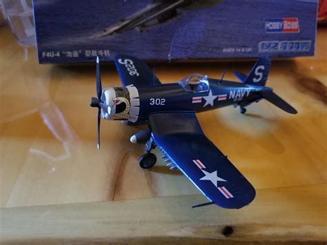 Easy Build F4U-4 Corsair -- Plastic Model Airplane Kit -- 1/72 Scale ...