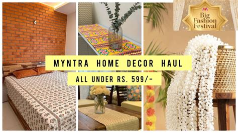 *Most Affordable* Myntra Home Decor Haul Under Rs599 | Big Fashion Festival Sale 2023 | Diwali ...