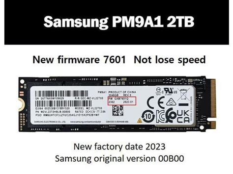 NEW Samsung PM9A1 2TB PCIe Gen 4 NVME SSD 7000MBs 2023 MODEL Solid ...