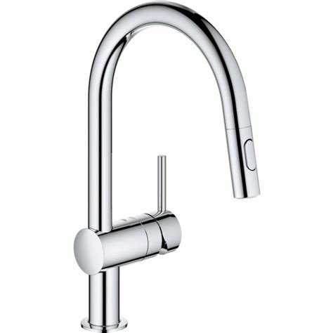 Grohe Minta kitchen faucet 32321002 chrome, pull-out dual shower head ...