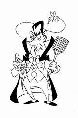 A Vampire Tries To Catch Pesky Fly coloring Page  Download Print Or sketch template