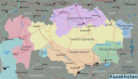 Maps of Kazakhstan | Map Library | Maps of the World