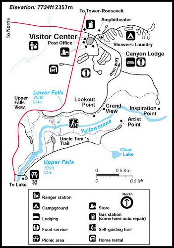 Canyon Village Yellowstone Map - BestofYellowstone.com